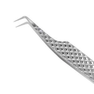 Pince à épiler professionnelle pour cils à 45 degrés, faible MOQ, en acier inoxydable durable, pour l'application de faux cils - Product Image 3