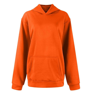 เสื้อฮู้ดดี้ผู้หญิงแบบหนา อุ่น ใส่สบาย ทรงโอเวอร์ไซส์ แขนยาว ผ้าคอตตอน 100% สำหรับฤดูใบไม้ร่วงและฤดูหนาว - Product Image 3
