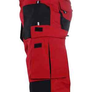 Pantalon de travail pour homme SUMROOS, construction légère et durable, pantalon de peintre en coton blanc, pantalon de travail pour homme, blanc - Product Image 5