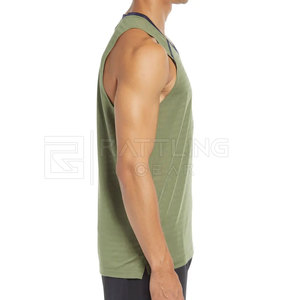 Débardeur d'entraînement décontracté pour hommes séchage rapide grande taille sans manches motif vierge en polyester à bas prix - Product Image 3