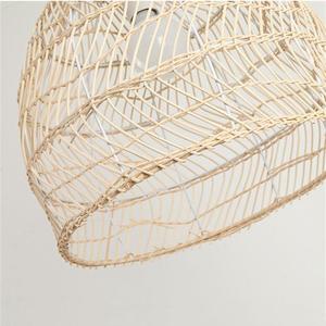 Wholesale Bamboo Rattan Pendant Lampshade Handwoven Basket Hanging <b>Light</b> Fixture for Restaurant Living Room Decor OEM ODM - Product Image 6