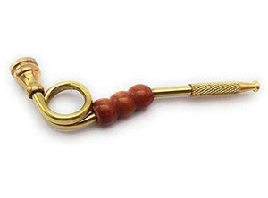 Cortador de Cigarros de Latón con Cuchilla de Acero Inoxidable y Cuentas de Madera, Forma de Barra Clásica, Herramienta Portátil para Fumar, 3 Piezas - Product Image 4
