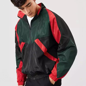 New Style OEM Custom Patch Style Print Winter High Street Stand Windbreaker <b>Running</b> Waterproof Breathable Windproof <b>Jacket</b> <b>Men</b> - Product Image 2