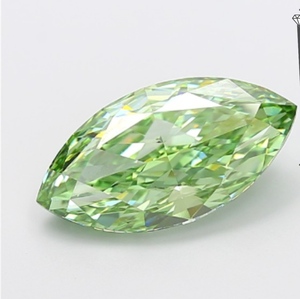 Diamante Sintético Verde Corte Marquesa Cultivado en Laboratorio, Certificado IGI, para Joyería - Product Image 4