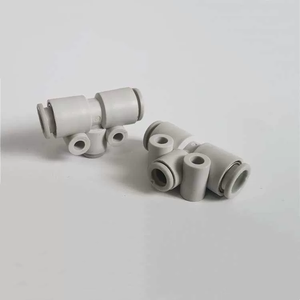 Conector SMC métrico de unión rápida en T, macho, para tubo de 12 mm de diámetro exterior, rosca macho R1/4, KQ2T12-02NS - Product Image 2