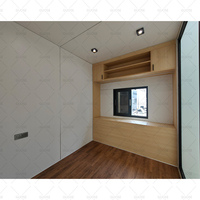 Conception de cabine Apple de haute qualité petites maisons modulaires préfabriquées conteneur en acier mobile construit rapidement maison hôtel utilisation faite