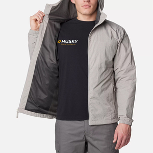Spring Men Women <b>Lightweight</b> Windproof Stand Collar Woven Quick Dry Sport <b>Running</b> Outdoor Hiking Zip Unisex Windbreaker <b>Jacket</b> - Product Image 5
