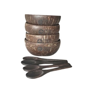 Juego de Tazones de Cáscara de Coco 100% Orgánicos y Naturales |   Utensilios de Cocina Ecológicos para Exportación a Granel - Product Image 1