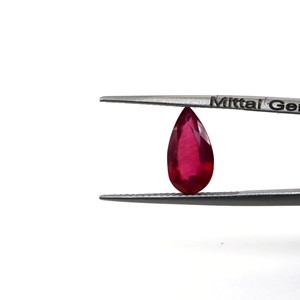 Rubis naturels de Bangkok, formes poire calibrées 10x15mm, pierres précieuses de rubis naturelles facettées en vrac pour la fabrication de bijoux, prêtes à l'emploi - Product Image 2