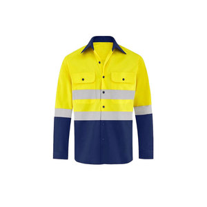 Camisa de Trabajo de Alta Visibilidad, Transpirable, de Manga Larga, de Algodón, para Mecánicos, Soldadores, Personalizada, Reflectante, Unisex, con Certificación CE - Product Image 5