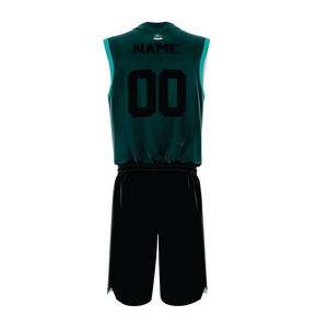 Uniforme de Baloncesto Personalizado Blanco y Azul con Estampado Geométrico por Transferencia Térmica, Sin Mangas, Cuello en V, Secado Rápido, Cómodo, de Poliéster, para Adultos - Product Image 4