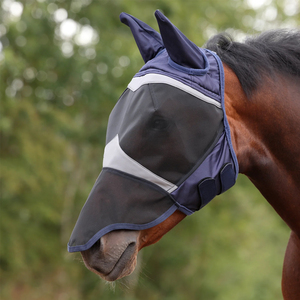 Horse Fly Mask Breathable Mesh Ear Cover UV Protection <b>Head</b> Cover for Outdoor <b>Training</b> Best Quality with OEM ODM Service - Product Image 1