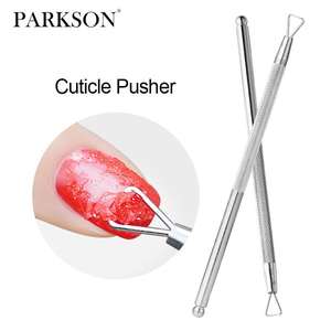 Pousse-cuticules durable en acier inoxydable, outil de soin et de nettoyage des ongles, pour éliminer les peaux mortes, outil de beauté - Product Image 1