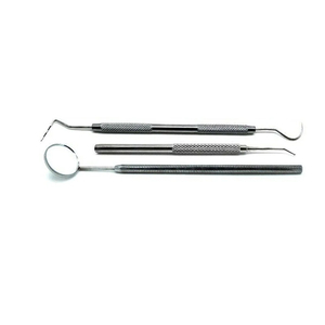Bone Bridge Instruments Professional Stainless Steel Dental <b>Probe</b> Forceps Mirror Set Tray Manual Cleaning Filling Teeth Reusable - Product Image 2