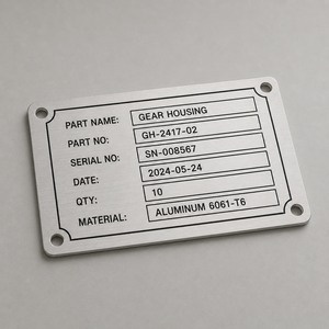 Plaque signalétique en aluminium sur mesure selon dessin, gravure laser, usine spécialisée pour plaques d'identification de machines et étiquettes de marquage de produits - Product Image 4