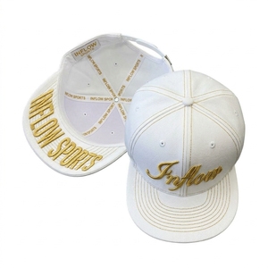 Casquette Snapback Ajustable Marron Personnalisée à 6 Panneaux avec Broderie Dorée Lettre Unisexe Style Hip Hop Sport - Product Image 2