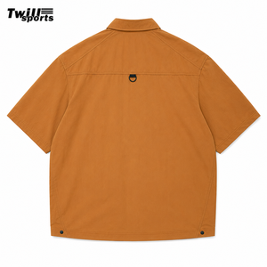 2025 Unisex Heavy Weight Polyester/Cotton Short Sleeve Tuxedo <b>Shirts</b> High Fashion TWILL Fabric Custom Collar Casual Breathable - Product Image 2