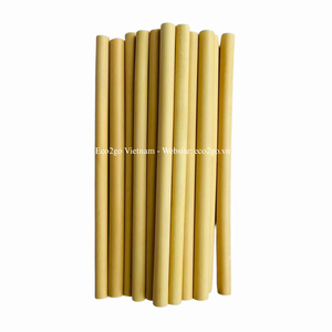 Pailles en bambou personnalisées en gros, réutilisables, naturelles, sans BPA, biodégradables, pour cadeaux de détail Eco2go Vietnam - Product Image 2