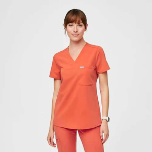 New V-Neck Woven Microfiber Surgery Room Nurse <b>Set</b> Hospital Nursing Uniform Women Work <b>Scrub</b> Suit High Quality Clothes <b>Scrub</b> <b>Set</b> - Product Image 4