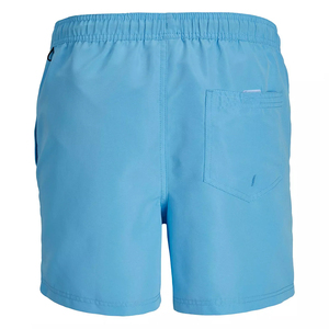 Shorts de bain pour hommes, solides, à séchage rapide, écologiques, respirants, avec cordon de serrage, pour l'été - Product Image 6