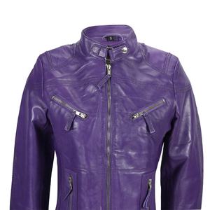 Chaqueta Bomber de Cuero Genuino para Mujer, Diseño Exclusivo y Ajuste Cómodo, Chaquetas de Cuero con Estilo - Product Image 6