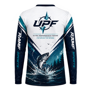เสื้อกันแดดแบบกำหนดเอง UPF 50+ ไซส์ใหญ่ แห้งเร็ว ระบายอากาศ ป้องกันไวรัส สำหรับทุกเพศ แขนยาว ผลิตจากโพลีเอสเตอร์ผสมสแปนเด็กซ์ เหมาะสำหรับตกปลา - Product Image 2