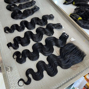 Extensiones de Cabello Rizado Ondulado Vietnamita Remy Virgen de Primera Calidad, Baratas de Fábrica, con Doble Trama y Cabello Saludable - Product Image 4