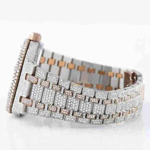 Superbe Montre Mécanique de Luxe pour Homme en Moissanite, Cadran Analogique en Verre de Haute Qualité, 41mm, Acier Inoxydable, Style Antique Tendance - Product Image 6