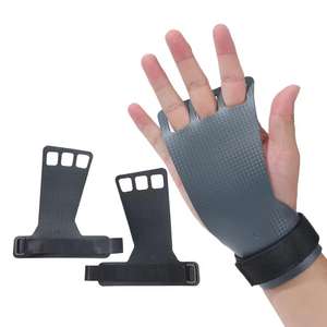 Vente en gros de gants de musculation en néoprène robuste avec grip en cuir pour la musculation, la bodybuilding et la gymnastique - Product Image 3