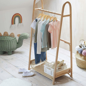 Rattan Drying Clothes Rack Cloth Stands and <b>Shoe</b> Shelf Racks Cheapest Price Large Quantity OEM Accepted - Product Image 3