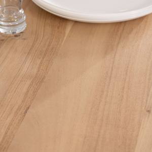 Mesa de comedor Vandana Ivory Frame de 120 cm en madera de acacia con patas cruzadas de metal 3D - Product Image 5