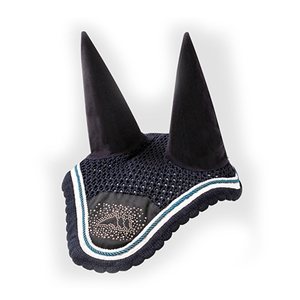 Cache-oreilles en tricot fait main couleur unie, voile anti-mouches au crochet pour sports équestres en extérieur - Respirant - Product Image 4