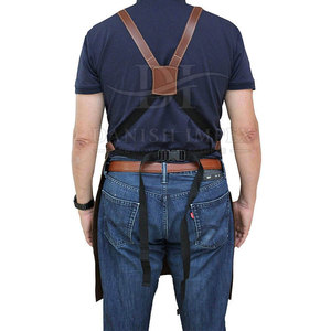Superior Quality Heavy Duty New Arrival Made In Pakistan Leather <b>Aprons</b> with Pockets Chef <b>Kitchen</b> <b>Apron</b> Wholesale Price - Product Image 6