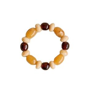 Trendy Multicolour tone chunky resin bead <b>bracelet</b> round round shape jewelry handmade stretch <b>bracelet</b> glossy bold fashion - Product Image 6