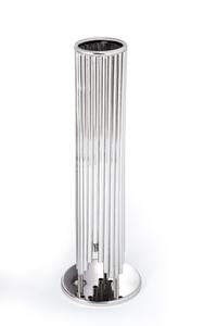 Wholesale Round Stainless Steel Chafing Dish Mirror Smooth Finish Vertical <b>Pipe</b> Fringe Base Buffet Food Warmer Single Unit Set - Product Image 2