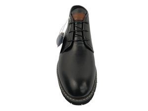 Botas Chelsea de Piel de Oveja Negra para Hombre, con Cordones, Punta Redonda, Suela de TPR Antideslizante, Entresuela de EVA, para Todas las Temporadas - Product Image 2