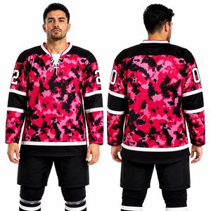 Camisetas de hockey sobre hielo con diseño abstracto de garra, profesionales, de alta resistencia, que absorben la humedad, anti-pilling y sublimadas. - Product Image 2