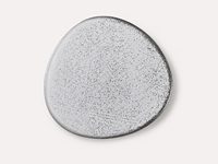 Assiette triangulaire en porcelaine à trois lignes pour hôtels et restaurants, qualité alimentaire, 15,1 cm, vente en gros