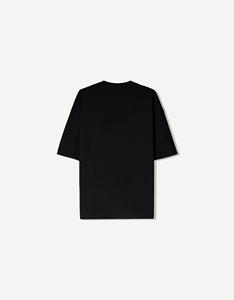 300GSM Black Boxy Drop Shoulder Men's <b>shirts</b> 100% Cotton Custom DTG Print Oversized Tee OEM <b>Y2K</b> Supplier - Product Image 4