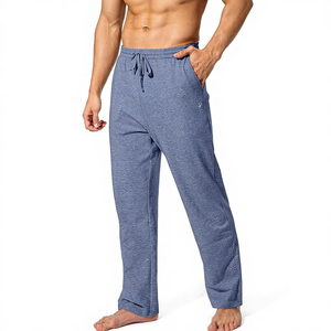 Pudolla Men's Cotton Yoga Sweatpants Athletic <b>Lounge</b> Pants Open Bottom Casual with Drawstring Closure Machine Washable Pockets - Product Image 6