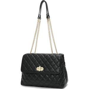 Women’s <b>Medium</b> Quilted Shoulder Bag, Fashion Crossbody <b>Handbag</b>, Stylish Everyday Purse for Shopping, Travel, and Casual Wear - Product Image 1