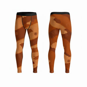 Équipement de fitness personnalisé, leggings de compression pour le yoga, sur mesure, taille haute, pantalon de sport respirant à séchage rapide pour hommes - Product Image 4