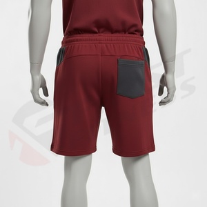 Shorts amples pour hommes, 100% coton, de haute qualité, best-sellers, décontractés, pour la gym, coupe-vent, respirants, séchage rapide, design de logo personnalisé - Product Image 3