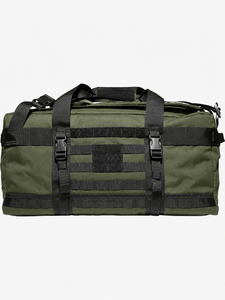 Sac de voyage en toile vert olive avec fermeture éclair, design durable, sac de sport grande capacité - Product Image 1