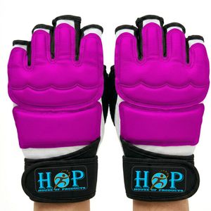 Gants de Taekwondo légers, équipement de protection pour les mains avec tissu respirant et rembourrage absorbant les chocs pour l'entraînement aux arts martiaux - Product Image 5