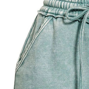 Pantalones Cortos de Mujer Estilo Vintage Lavados con Ácido, de Algodón Grueso, Estilo Urbano, con Logotipo Personalizado, para Verano - ¡Venta Caliente! - Product Image 3