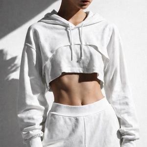 Nouveau Hoodie Court Femme 2026 le Plus Vendu – Sweat-shirt Court à Manches Longues Décontracté Streetwear Pull-over Fitness & Détente - Product Image 3