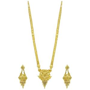 ชุดเครื่องประดับทองชุบไมครอน 14K 18K 24K แบบขายส่ง สร้อยคอยาวแฟชั่น ดีไซน์ลายดอกไม้ ทองเหลืองชุบทอง - Product Image 2