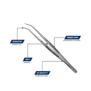 Pinzas Quirúrgicas, Pinzas para Algodón, Pinzas de Examen Dental, Instrumento Dental con Certificación CE, Pinzas para Aplicaciones Médicas - Product Image 3