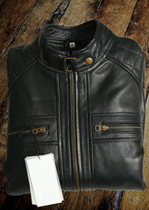 Veste en cuir d'agneau véritable de haute qualité pour hommes, style pakistanais, très vendue, avec décoration en fourrure, personnalisable, imperméable, grandes tailles, collection printemps - Product Image 5